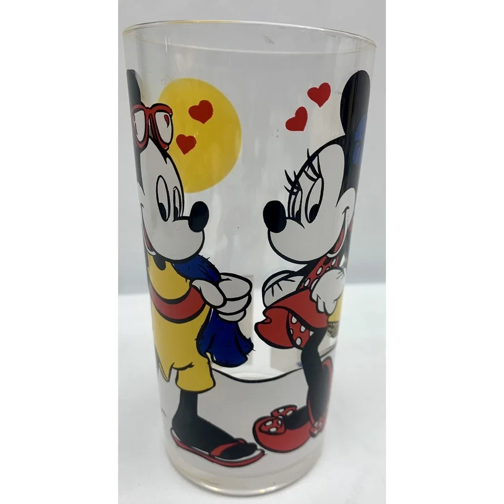 5 Vintage Mickey and Minnie Mouse Beach Plastic Drinking Cup, The Walt Disney Co